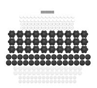 Qqmora Forniture per Realizzare Badge Floreali, Set di Spille da 58 Mm | Materiale in ferro resistente, facile da stampare, leggero, ottimo per i compleanni