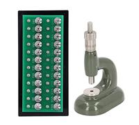 Qqmora Guarda Strumento di Riparazione Set Professionale in Lega in Alluminio Orologio più Vicino a 48 Pezzi Strumenti Ebraici per Orologiai per Officine di Riparazione e