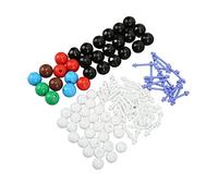 Qqmora Kit di Modelli Molecolari per la Didattica della Chimica Organica | Materiale plastico, colori brillanti, strumenti chimici didattici, uso didattico in laboratorio