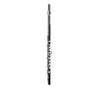 Qqmora Kit per Principianti a 16 Fori di Flauto in Chiave C in Ottone con e Custodia per Studenti e Giovani Musicisti (Nera)