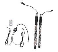 Qqmora Luci Frusta a LED 1ft con Telecomando, 20 Colori, 12-24 V, Protezione Sovraccarico, Lampada per le Fruste Dell'antenna di Bandiera per L'avvertimento Fuori Strada