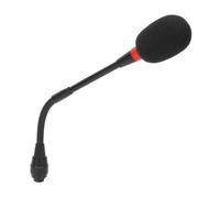 Qqmora Microfono Professionale a Collo d'oca, Design Flessibile da 9,8 | Lega di alluminio, antivento incluso, ideale per riunioni, suono chiaro