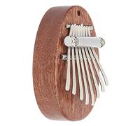 Qqmora Mini Pianoforte a Pollice 8 Tasti Portatile Kalimba Strumento Musicale per Bambini Amici Vacanze in Legno di Mogano 7 X 5 X 1,7 Cm