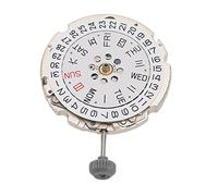 Qqmora Movimento Automatico dell'orologio, Design a Doppio Calendario | Materiale in lega, facile da installare, ideale per la sostituzione, movimento ad alta precisione