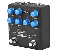 Qqmora NUX NBP-5 Preamplificatore per Basso DI Box Effetto a Pedale Compatto Durevole Versatile per Musicisti Metallo 1 unità