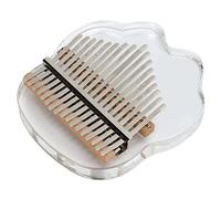 Qqmora Pianoforte Kalimba Trasparente a 17 Tasti con Suono Chiaro e Design Ergonomico per Bambini e Principianti in Acrilico e Acciaio Inossidabile