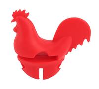 Qqmora Poggiamestolo con Clip per Pentola, Supporto in Silicone | Design carino a forma di gallo, strumento da cucina multiuso, resistente a temperature da -40 ℃ a 230 ℃
