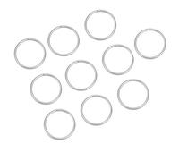 Qqmora Portachiavi Ad Anelli Apribili 10 Pezzi Portachiavi Compatti in Acciaio Inossidabile Accessori per Escursionismo Campeggio 22 Mm