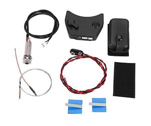 Qqmora Preamplificatore con Cavo Piezoelettrico Omega-II con Pulsante PHASE, Batteria a Lunga Durata, per Risonanza di Chitarra - Adatto per Concerti Dal Vivo, Sessioni in Studio, Struttura in