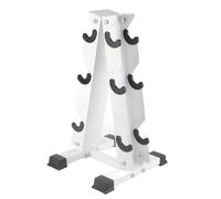 Qqmora Rastrelliera per Manubri A Forma di A in Acciaio A 3 Livelli, Organizer di Supporto per Palestra Domestica, Design Compatto Salvaspazio, 28 Cm/11,0 Pollici