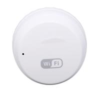 Qqmora Rilevatore di Perdite D'acqua WIFI con Notifiche APP Intelligenti per Avvisi di Allagamento Precoce in Bagni e Camere Letto, ABS 3 V, 1 unità
