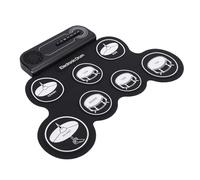 Qqmora Set di Batteria Elettrica Pad e Bacchette per Bambini con Altoparlanti Stereo per Principianti in Materiale Siliconico per Interni Ed Esterni