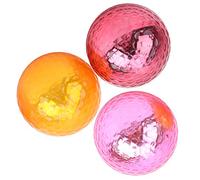Qqmora Set di Palline da Placcate Palline da Pratica in Metallo Resistente da 3 Pezzi per Allenamento Indoor e Outdoor 1,68 Pollici