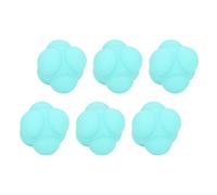 Qqmora Set di Palline in Silicone Hex Response 6 Pezzi Blu per Allenamento Agile e Miglioramento della velocità di Reazione, Perfette per gli Atleti