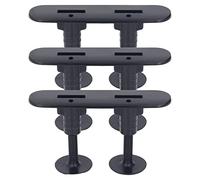 Qqmora Set di Pinne per Tavola da Surf Morbide, Affidabile e Pratico per Rompere Velocemente le Onde, Perfetto per gli Appassionati di Surf, PVC Ecologico, Completo di 3 Basi del Timone