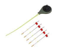 Qqmora Set di Punte per Canna da Pesca Invernale Sul Ghiaccio ABS di Alta qualità 5 Pezzi Facili da Trasportare per la Pesca Sul Ghiaccio Sulla Spiaggia Dell'oceano (100mm)