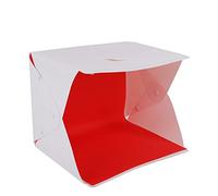 Qqmora Softbox LED con 6 Sfondi Colorati, Design Portatile | Facile da installare, 70 perline lampada, temperatura colore stabile, alimentazione USB, ideale per giocattoli, gioielli