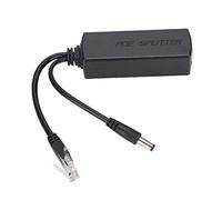 Qqmora Splitter Adattatore POE DC48V a DC12V, Design Resistente Ai Fulmini per Trasmissione di Dati e Potenza a Lunga Distanza, 1 unità