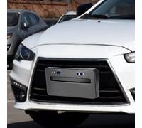 Qqmora Staffa Portatarga Durevole e Antiruggine per Lancer GTS EVO X 2008-2018 Realizzato in Materiale ABS di Alta qualità per Installazione Paraurti Anteriore USA Canada