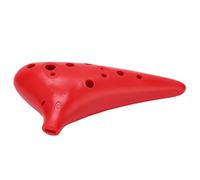 Qqmora Strumento Musicale Ocarina C Tune, Ocarina in ABS a 12 Fori Facile da Imparare per Adulti e Bambini, Perfetta per Studenti Professionisti (Rossa)