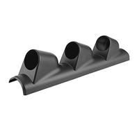 Qqmora Supporto per Manometro a 3 Fori da 52 Mm per Cruscotto Dell'auto, Supporto per Manometro in Materiale ABS Resistente per Veicoli con Guida a Sinistra, Dimensioni 2 Pollici, Facile da Installare