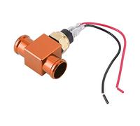 Qqmora Termostato Interruttore Temperatura Acqua Radiatore Sensore Temperatura Ventola Refrigerante CNC per Motore ATV Fuoristrada, Moto Interruttore Ventola Radiatore ATV Tempera (Arancia)