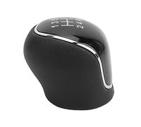 Qqmora Testa del Pomello del per Auto, Elegante, Nera, di Ricambio per C-Max Dal 06/2007 Al 07/2010, Materiale PU Durevole, 1 Pezzo (5a marcia)