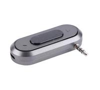 Qqmora Trasmettitore FM Portatile per Telefono Cellulare con Testina da 3,5 Mm con Batteria da 300 MAh, Chiamate in Vivavoce, Memoria 'ultima Frequenza Guida