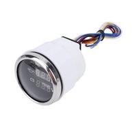 Qqmora Voltmetro Marino da 52 Mm Misuratore di Pressione Dell'olio e Temperatura Dell'acqua - Indicatore Digitale con Display Trasparente per Yacht Imbarcazioni - ABS Resistente + Acciaio