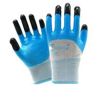 QQNQQ Guanti da lavoro, guanti giardino, for giardinaggio anti-spine, rivestiti in lattice, antiscivolo, spessi, resistenti all'usura, impermeabili e, adatti for meccanici, architetti costruttori