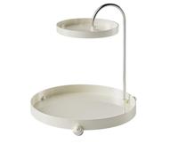 QQNQQ Porta chiavi, porta da scrivania, portaoggetti for ingresso, vassoio for trucchi, organizer for gioielli(White)