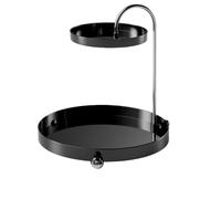 QQNQQ Porta chiavi, porta da scrivania, portaoggetti for ingresso, vassoio for trucchi, organizer for gioielli(Black)