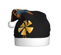 qqoupp Piccolo Orso che gioca con il cappello di Natale del modello del mulino a vento per l'adulto per il Natale, Halloween, Capodanno, i saldi, le
