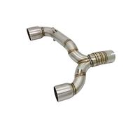 QQstore Terminale Scarico Moto in Acciaio Inox Tubo di Collegamento Centrale Silenziatore di Scarico per Suzuki GSR400 GSR600 per GSR 400 600 per BK 400 600 Scarico Moto