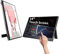 QQU Touchscreen portatile da 14 pollici con supporto, 1920 x 1200P IPS/HDR, estensore dello schermo del computer portatile, per giochi e computer, compatibile con laptop, PC, telefono, PS4/PS5