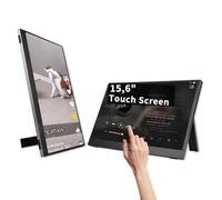QQU Touchscreen portatile da 15,6 pollici con supporto, ionitor portatile da viaggio: 1080P IPS/HDR Estensore dello schermo del computer portatile per giochi e display del computer, compatibile con