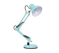 QQY Lampada da scrivania, Lampada da tavolo a braccio oscillante, E27 Luce da lettura Posizione paraluce regolabile, Lampada da architetto per studenti di lavoro d'ufficio di lettura al letto (Verde)