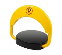 QRANSEUYXY Blocco Parcheggio Elettrico, 180° Blocco Parcheggio con Telecomando Blocco Parcheggio Funzione di Allarme Automatico Telecomando Anticollisione Riflettente