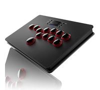 QRD Maestro S3 Wireless Arcade Stick per Switch PS4 PS3 PS2 Xbox PC Mac iOS Android TV Box, Fighting Stick senza leva con touchpad, 5 modalità di latenza