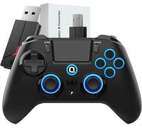 QRD Spark N5 Wireless Controller per PS4, 2-IN-1 Converter Adapter for PS5 (PS5 Wireless Controller)