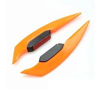 QRDKKL Alette Moto per Pcx125 Tuning Supplies per Pulsar NS 200 per Mt09 2021 Alette per Motocicletta Carenatura Spoiler Laterale Adesivi Alette Antivento Spoiler Laterale per Moto(Orange)