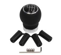 QRDKKL per Chevrolet Pomello Auto Leva Cambio | Impugnatura Cambio Auto Pomello cambio in PU perforato a 5/6 velocità, universale con adattatori per M8/M10/M12/M14