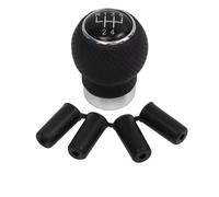 QRDKKL Pomello Cambio Universale Auto Leva Cambio | Impugnatura Cambio Auto Sfera Cambio Universale MT Pelle Traforata 5/6V Adattatori M8-M14
