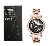 Qrettie - Confezione da 5 pellicole protettive per schermo Michael Kors Access Sofie HD in TPU trasparente per Michael Kors Smartwatch Sofie, pellicola protettiva in TPU flessibile senza bolle