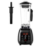QREZ Frullatore Professionale, Frullatore Tritatutto Multifunzione Frullatore Smoothie Elettrico Portatile Frullatore per Alimenti Frullatore Frutta 45000Rpm 2200W,Nero