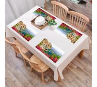 QRFASFZO Set di 6 Tovagliette Americana Plastica Lavabili, antiscivolo, lavabili, in PVC, resistenti al calore,Manarola-bellissimo villaggio nelle Cinque Terre Liguria Italia,45x30cm