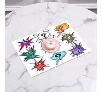 QRFASFZO Set di 6 Tovagliette Americana Plastica Lavabili, antiscivolo, lavabili, in PVC, resistenti al calore,Punti interrogativi nei fumetti pop art.,45x30cm