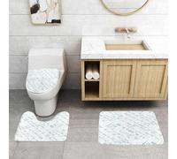 QRFASFZO Set Tappeti Bagno 3 Pezzi in Microfibra, Tappeti Assorbente Antiscivolo,Decorazione per aula di matematica, vari argomenti di matematica complessa,Tappetini Doccia
