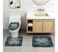 QRFASFZO Set Tappeti Bagno 3 Pezzi in Microfibra, Tappeti Assorbente Antiscivolo,Illustrazione stock di design di stampa americana dell'università del Varsity College,Tappetini Doccia