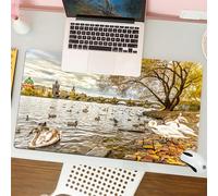 QRFASFZO Tappetino per mouse tappetino da ufficio multifunzione e antiscivolo,per migliorare la precisione e la velocità,Ponte Carlo e Città Vecchia di Praga. Repubblica Ceca,80x30 cm